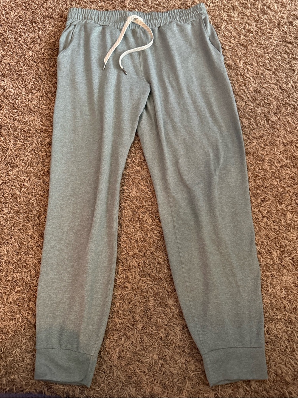 Vuori Performance Jogger Green Blue Heather Womens Small DreamKnit Lounge Pants